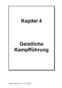 Kapitel 4 Geistliche Kampfführung