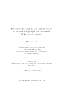 Physiologische Regelung von implantierbaren rotierenden