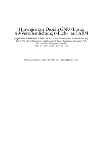 Hinweise zur Debian GNU/Linux 4.0-Veröffentlichung (»Etch«) auf