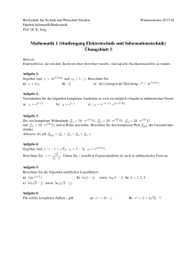 Mathematik 1 (Studiengang Elektrotechnik und Informationstechnik