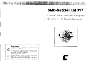 SMD-Netzteil LM 317 - produktinfo.conrad