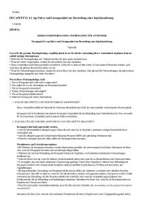 DECAPEPTYL 0,1 mg Pulver und Lösungsmittel zur Herstellung