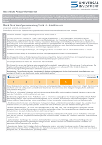 Wesentliche Anlegerinformationen Merck Finck