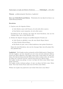 Ergänzungen zu Logik und Diskrete Strukturen Vorlesung 8 – 10.01