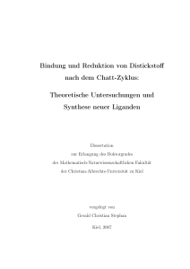 Bindung und Reduktion von Distickstoff nach dem Chatt