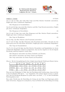 48. Mathematik-Olympiade Regionalrunde