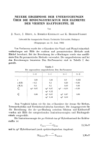 neuere ergebnisse der untersuchungen über die bindungsstruktur