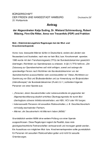 Antrag - FDP – Fraktion in der Hamburgischen Bürgerschaft