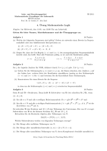 4. Übung Mathematische Logik - RWTH