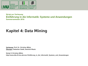 Kapitel 4: Data Mining