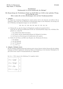 PD Dr. D. Horstmann SS 2010 Dipl.-Math. C. Pomrehn Probeklausur