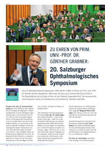 20. Salzburger Ophthalmologisches Symposium