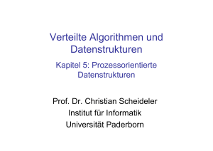 Verteilte Algorithmen und Datenstrukturen