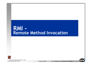 Remote Method Invocation