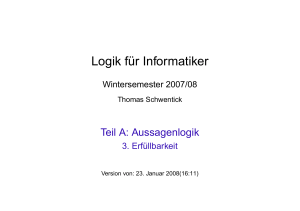 Logik für Informatiker - LS1