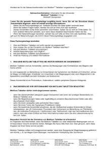 Wortlaut der für die Gebrauchsinformation von Motilium