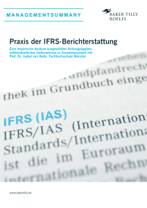 Praxis der IFRS-Berichterstattung