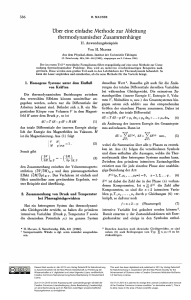 Uber eine einfache Methode zur Ableitung thermodynamisdier