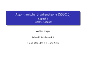 Chordale Graphen - Lehrstuhl für Informatik der RWTH Aachen