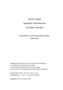 Patrick Postel Sebastian Schünemann Jaroslaw Zdrzalek