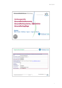 Gesundheitsökonomie, Gesundheitssysteme