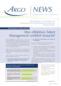 Newsletter 1/09.indd - ARGO Personalentwicklung GmbH
