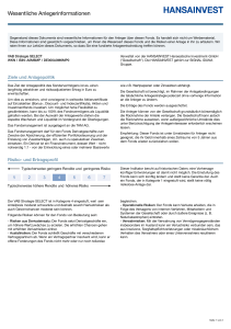 Key Investor Document - VAB Strategie SELECT