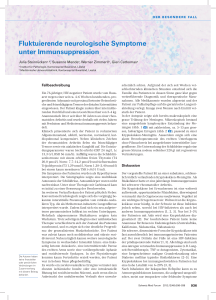 Fluktuierende neurologische Symptome unter Immunsuppression