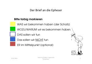 Der Brief an die Epheser