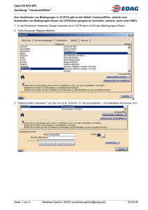 Catia-V5 R10 SP3 Anleitung " ConstraintFilter" Seite 1 von 2