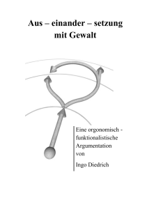 Aus – einander – setzung mit Gewalt