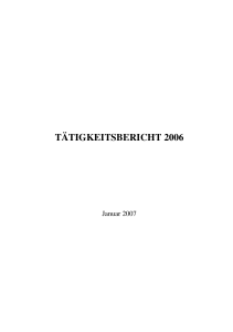 tätigkeitsbericht 2006 - Institut für Konfliktforschung