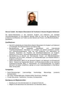 Simone Cataldi - Ihre Diplom-Übersetzerin für Fachtexte in Deutsch