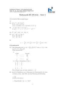 Mathematik III (SGA12) – Serie 5