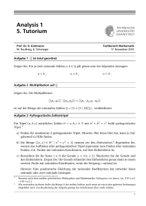 Analysis 1 5. Tutorium - TU Darmstadt/Mathematik