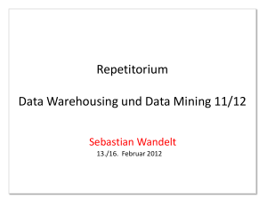 Repetitorium Data Warehousing und Data Mining 11/12