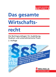 Das gesamte Wirtschaftsrecht, 2. Al.