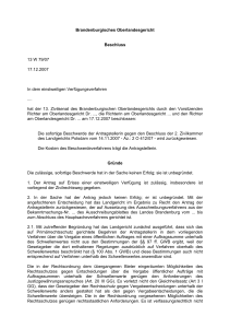 Brandenburgisches Oberlandesgericht Beschluss 13 W 79/07 17.12
