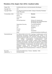 Metadata of the chapter that will be visualized online