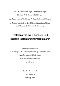 Fehleranalyse der Diagnostik und Therapie testikulärer