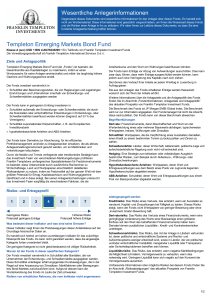 Wesentliche Anlegerinformationen Templeton Emerging Markets