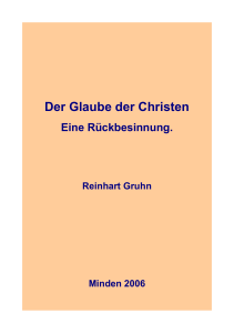 Der Glaube der Christen