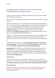 Das T&auml;tigkeitsfeld der Hebamme und deren - Rhein-Sieg