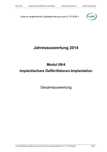 Jahresauswertung 2014