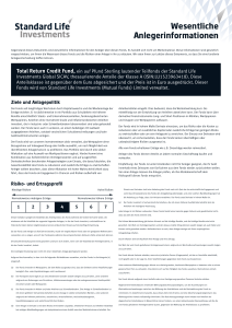 Wesentliche Anlegerinformationen - fund