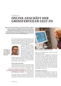 Online-Geschäft der GrOssverteiler leGt zu