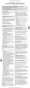 Lovastatin STADA® 20 mg Tabletten