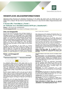 wesentliche anlegerinformationen