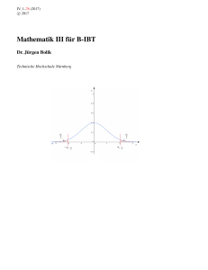 Mathematik III f¨ur B-IBT