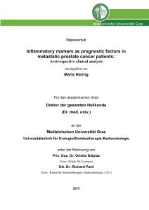 Inflammatory markers as prognostic factors in metastatic prostate